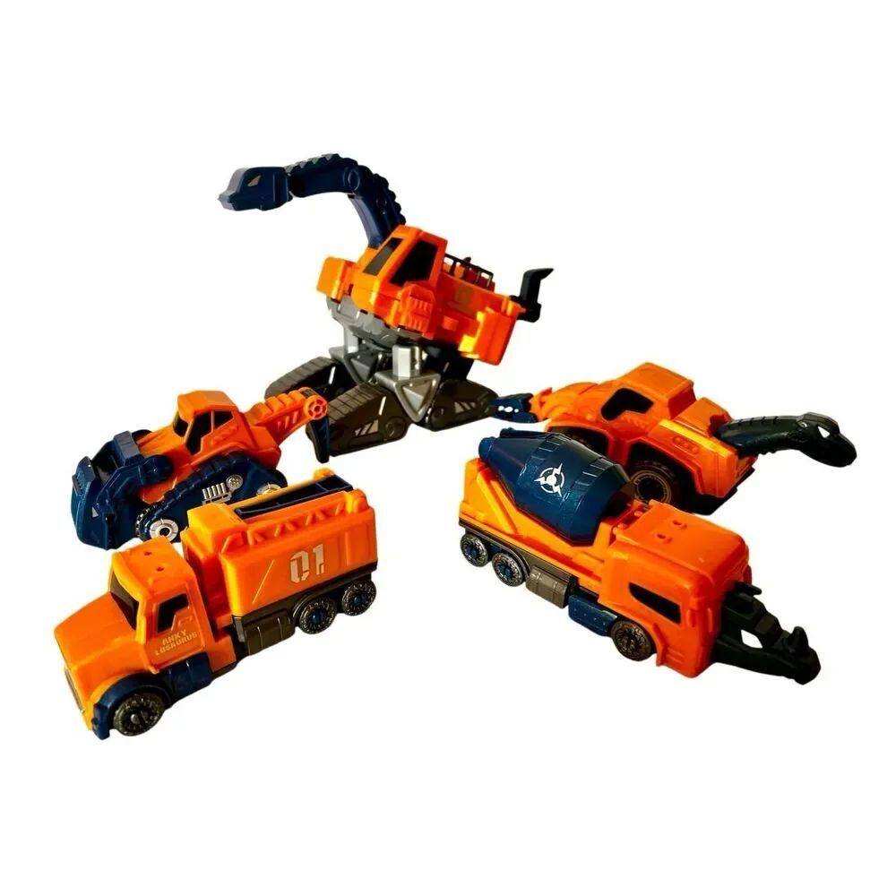 MIEBELY Toddler Robot Construction Vehicles Set – 5Pcs